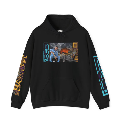 Hoodie — Apocalyptic Shovel Man Graphic Pullover (Original Art Concept)